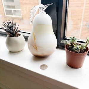 Juicy glass pear/paperweight